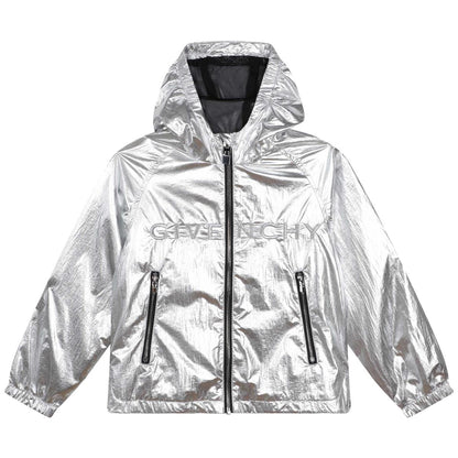 儿童灰色连帽卫衣