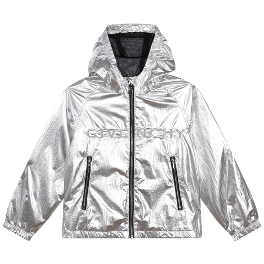 儿童灰色连帽卫衣