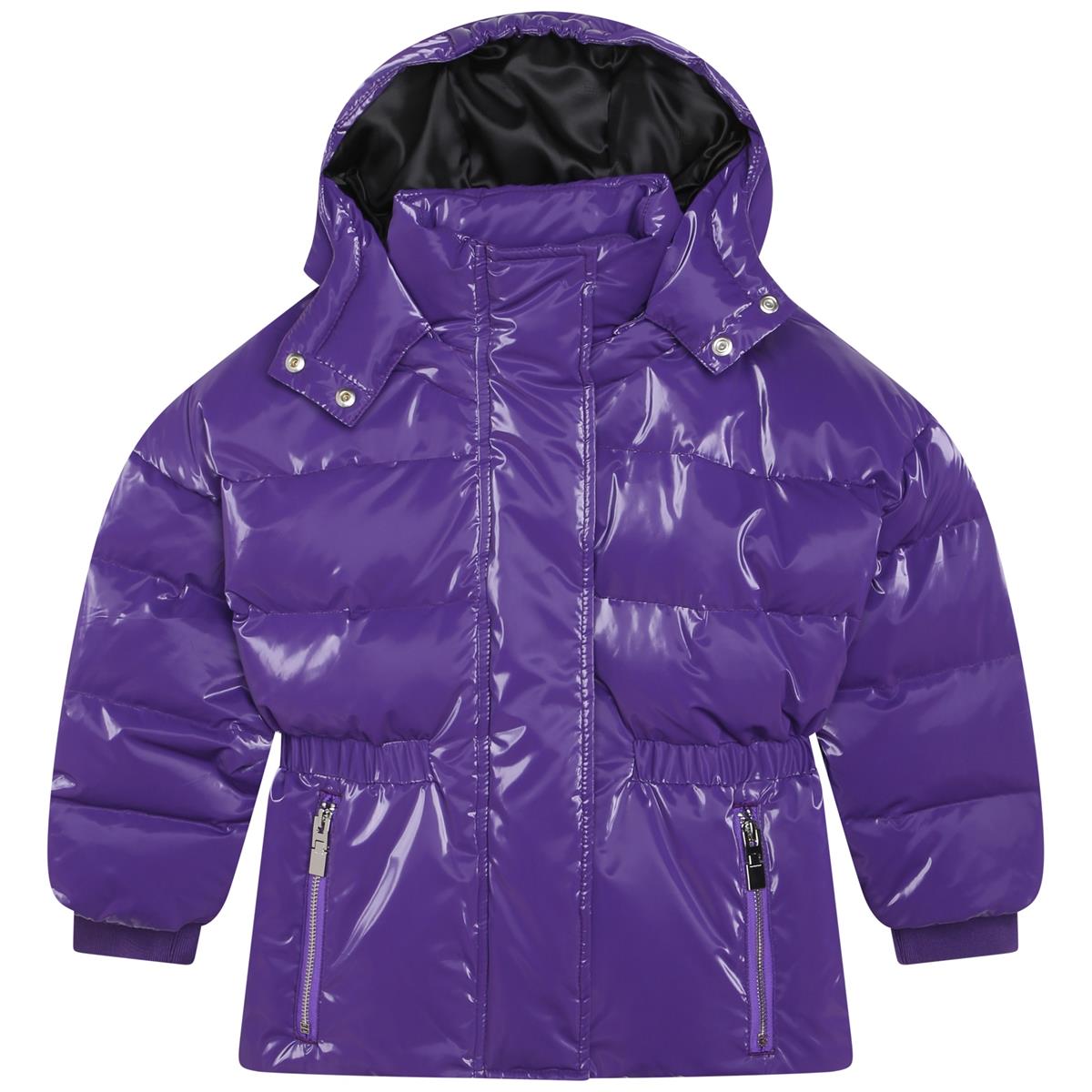 女童紫色羽绒服