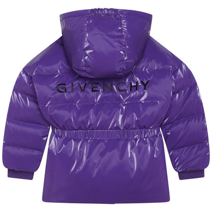 女童紫色羽绒服