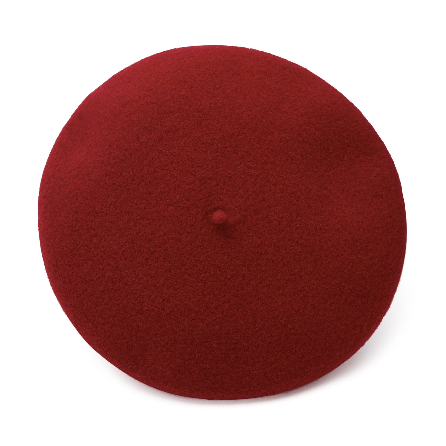 Girls Wine Red Wool Beret