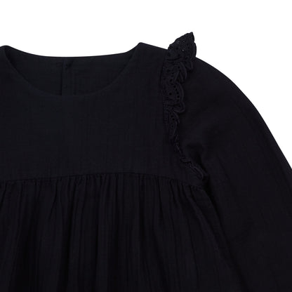 Girls Blue Cotton Dress