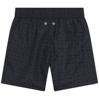 男童黑色游泳短裤