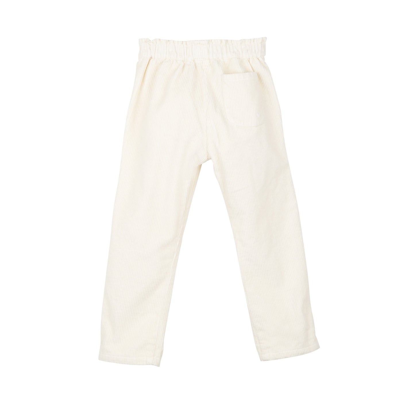 女童白色棉长裤