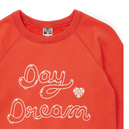 女童红色Logo棉卫衣