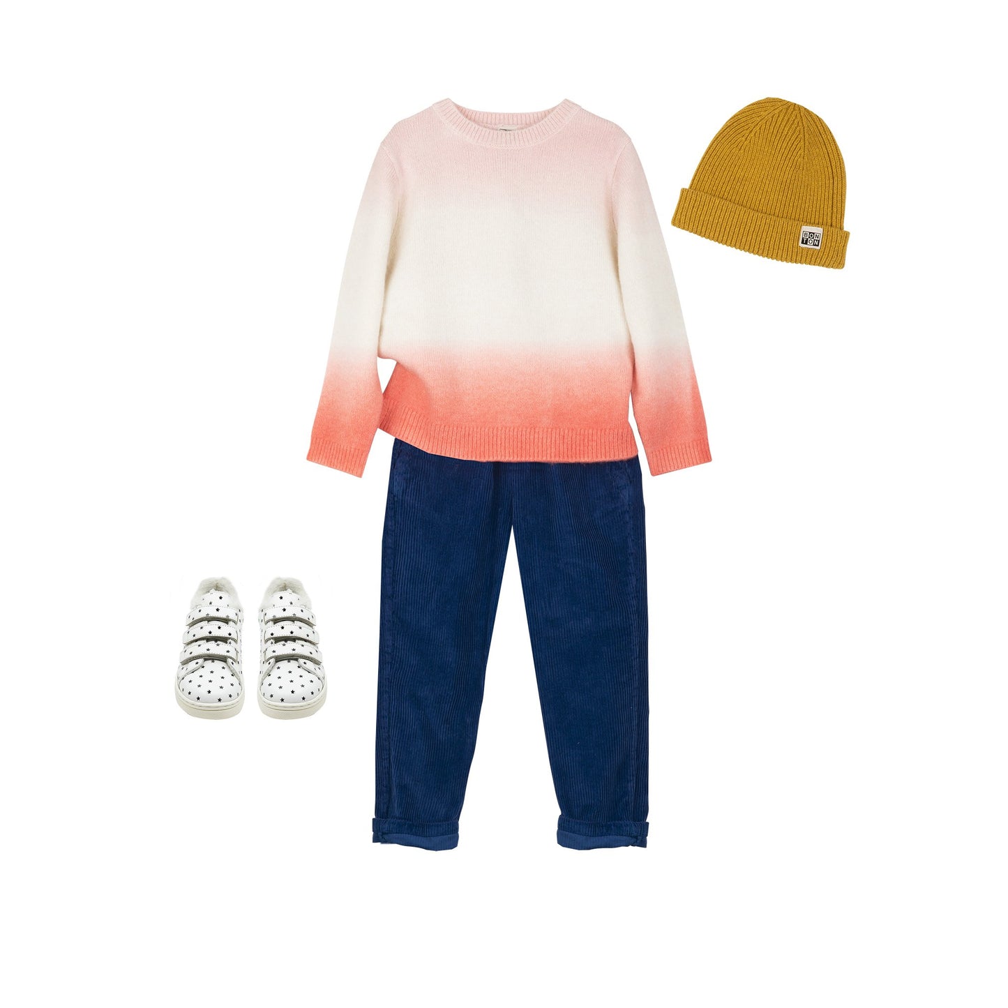 女童浅粉色毛衣