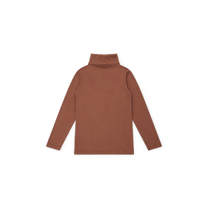 女童焦糖色棉上衣