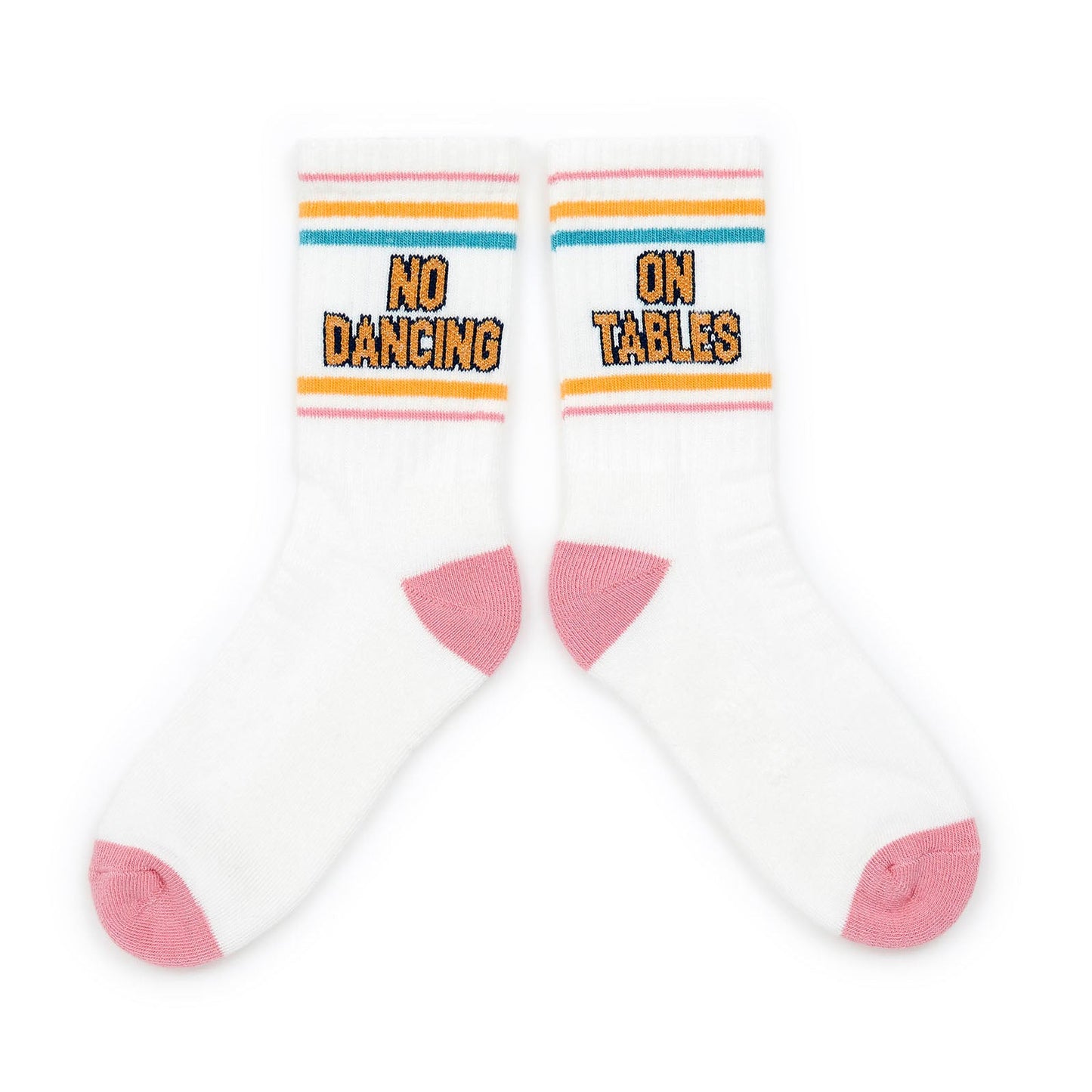 女童白色Logo棉袜