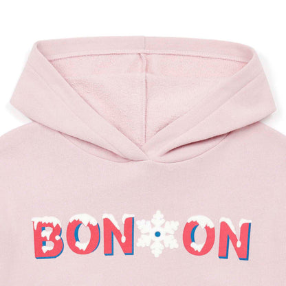 女童粉色Logo棉卫衣