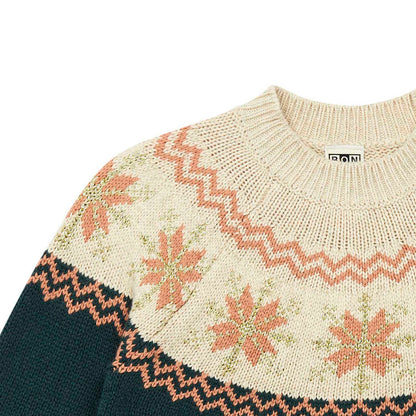 女童绿色棉毛衣