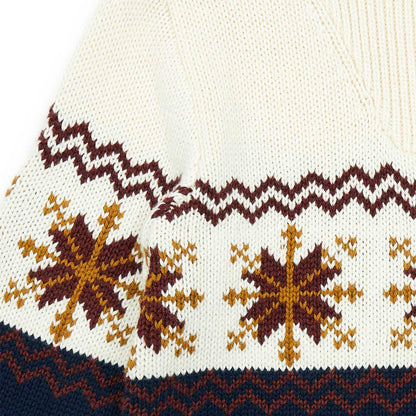 男童藏青色拉链毛衣