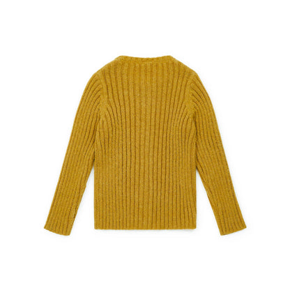 女童姜黄色开衫