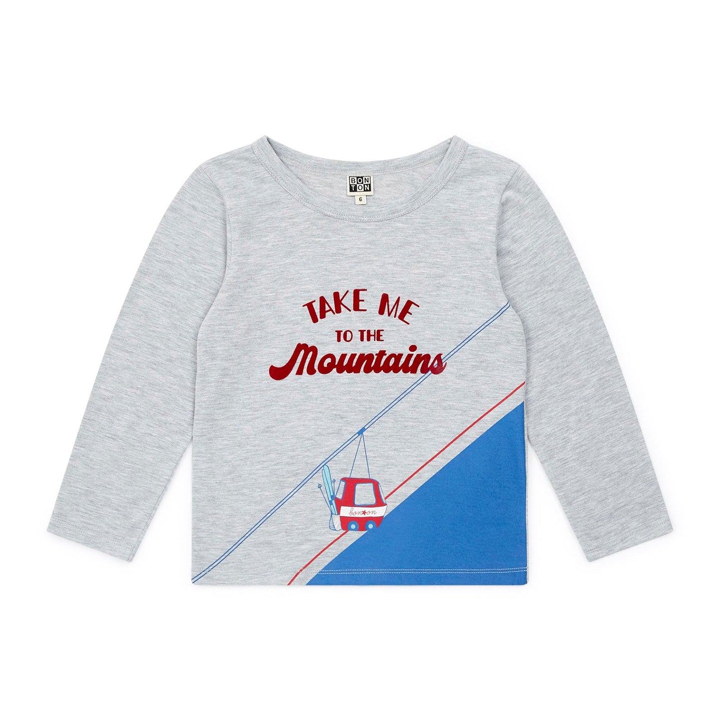 男童灰色Logo棉T恤