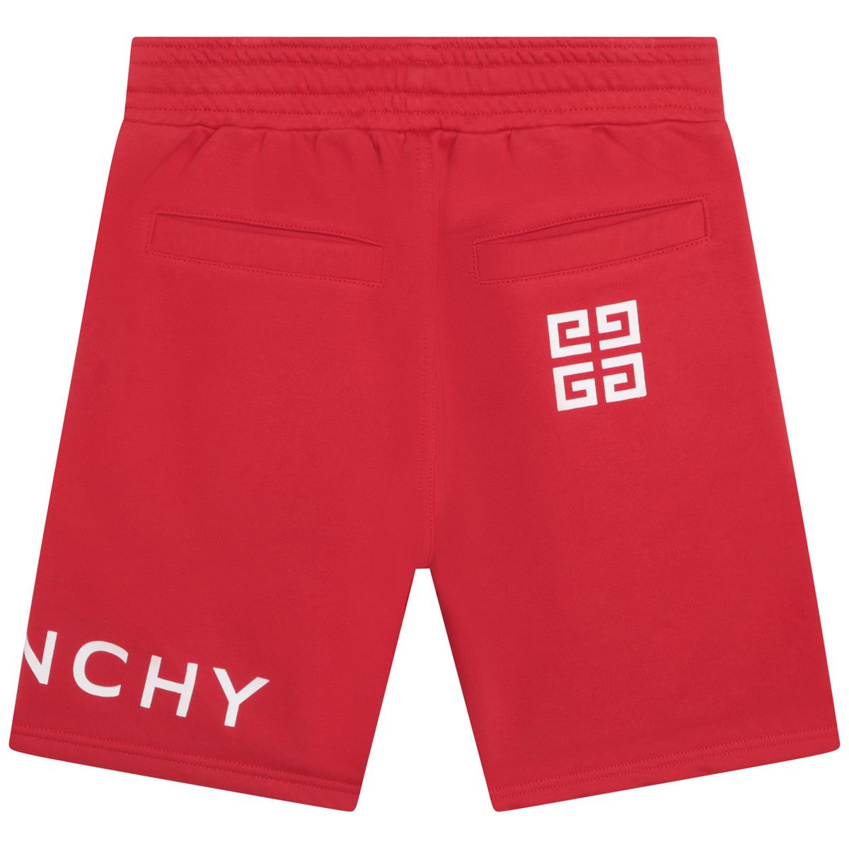 男童红色Logo短裤