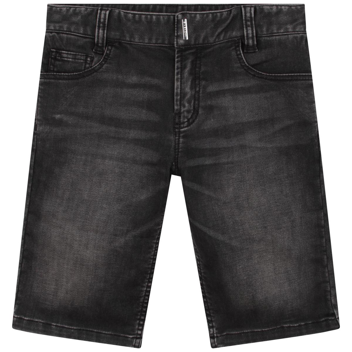 男童黑色牛仔短裤