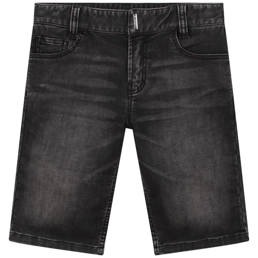 男童黑色牛仔短裤