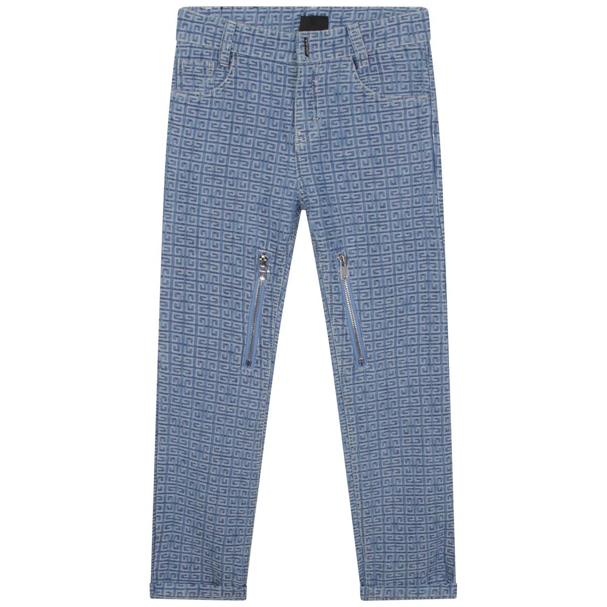 儿童蓝色牛仔长裤