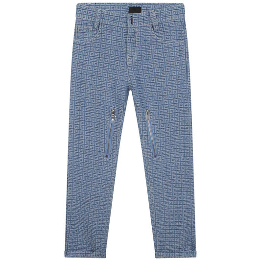 儿童蓝色牛仔长裤