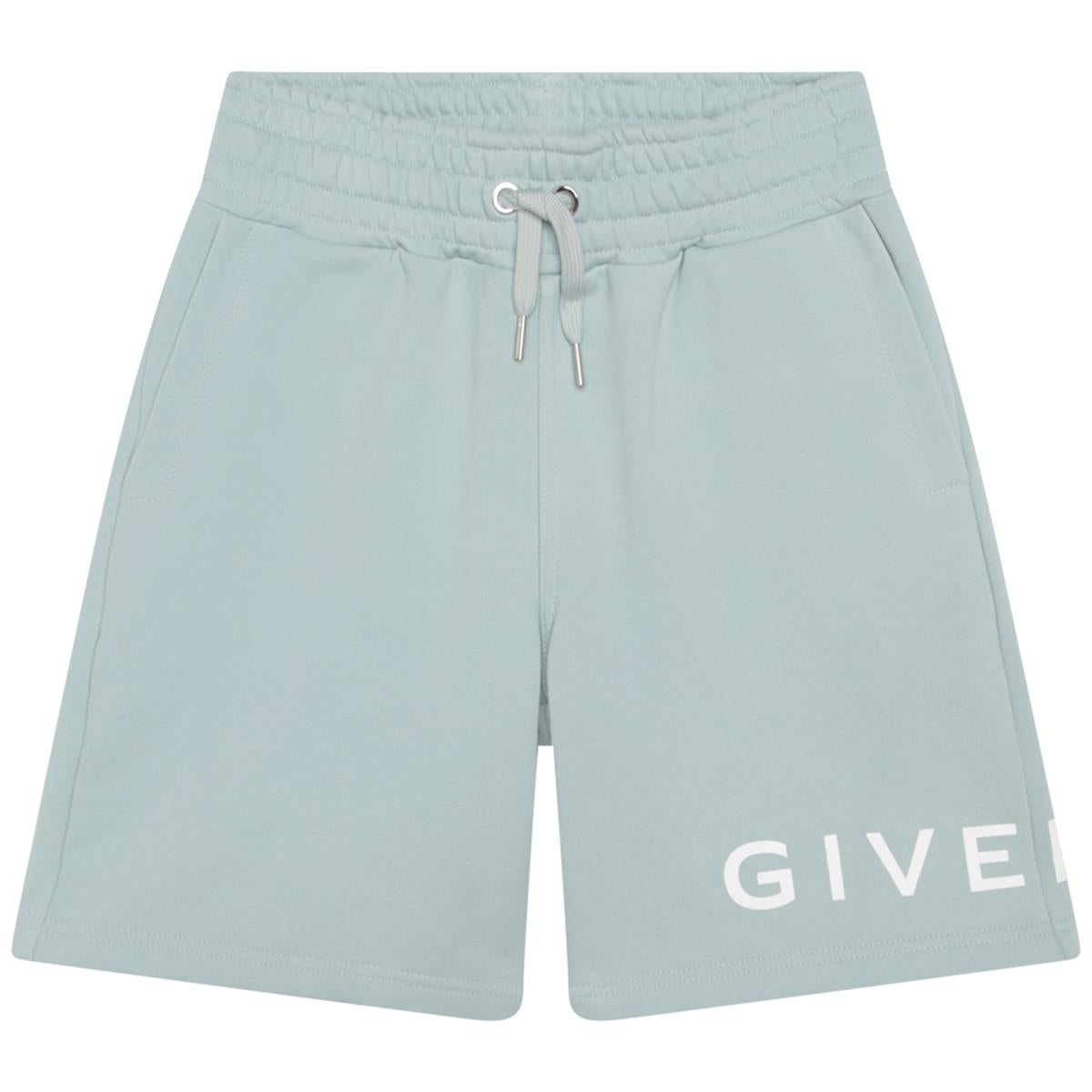 男童绿色Logo短裤