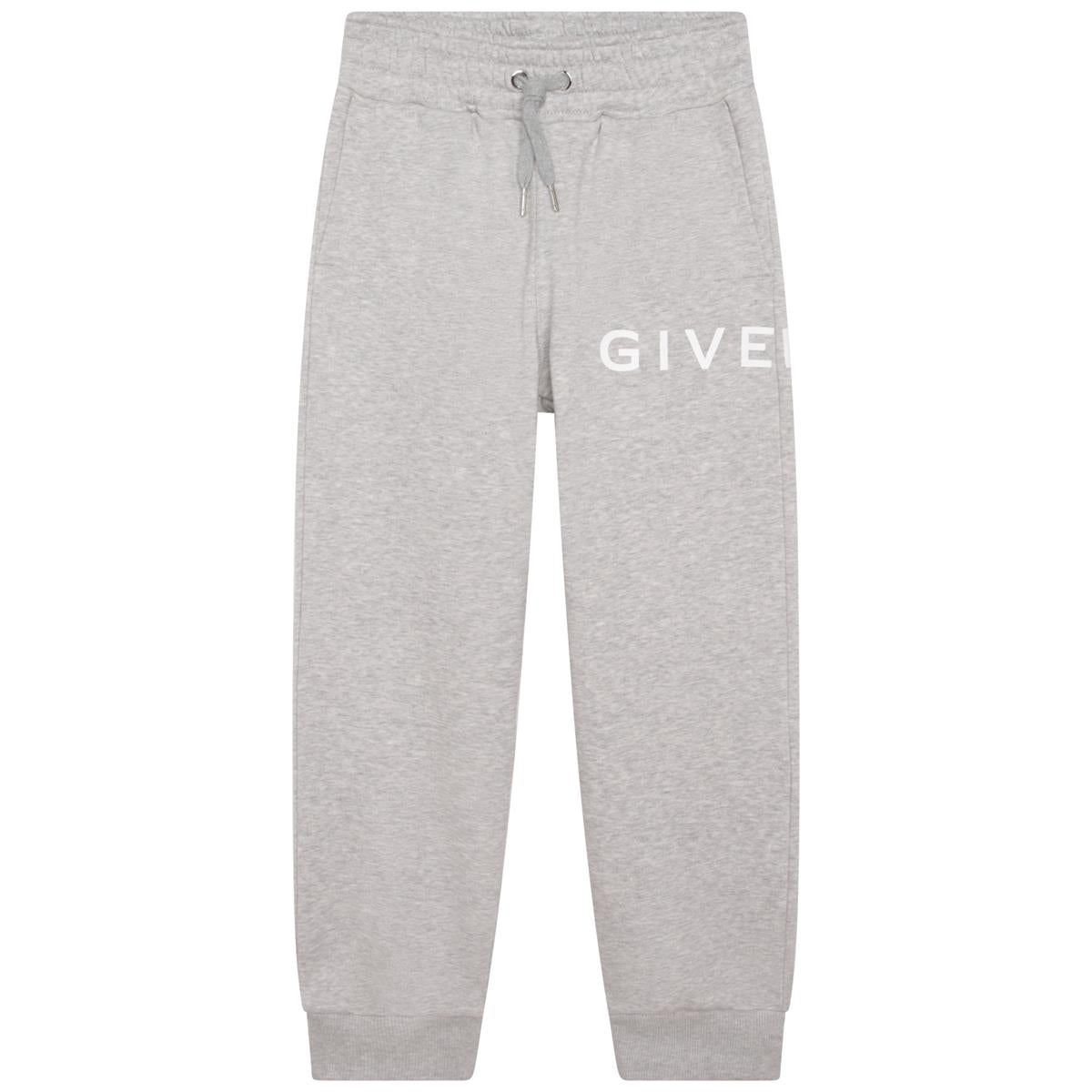 男童灰色Logo棉长裤