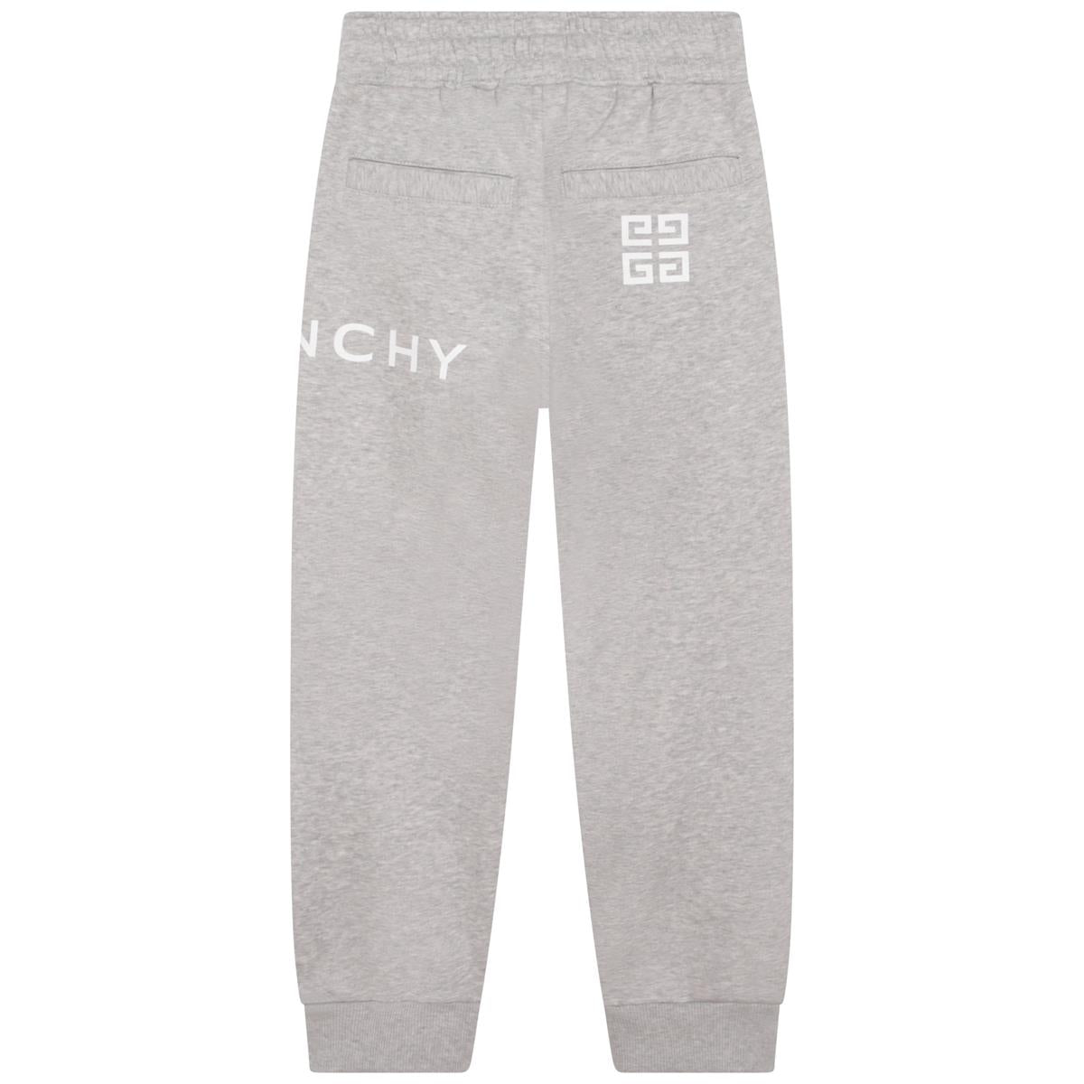 男童灰色Logo棉长裤