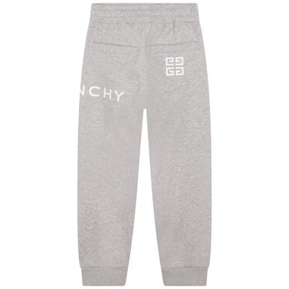 男童灰色Logo棉长裤