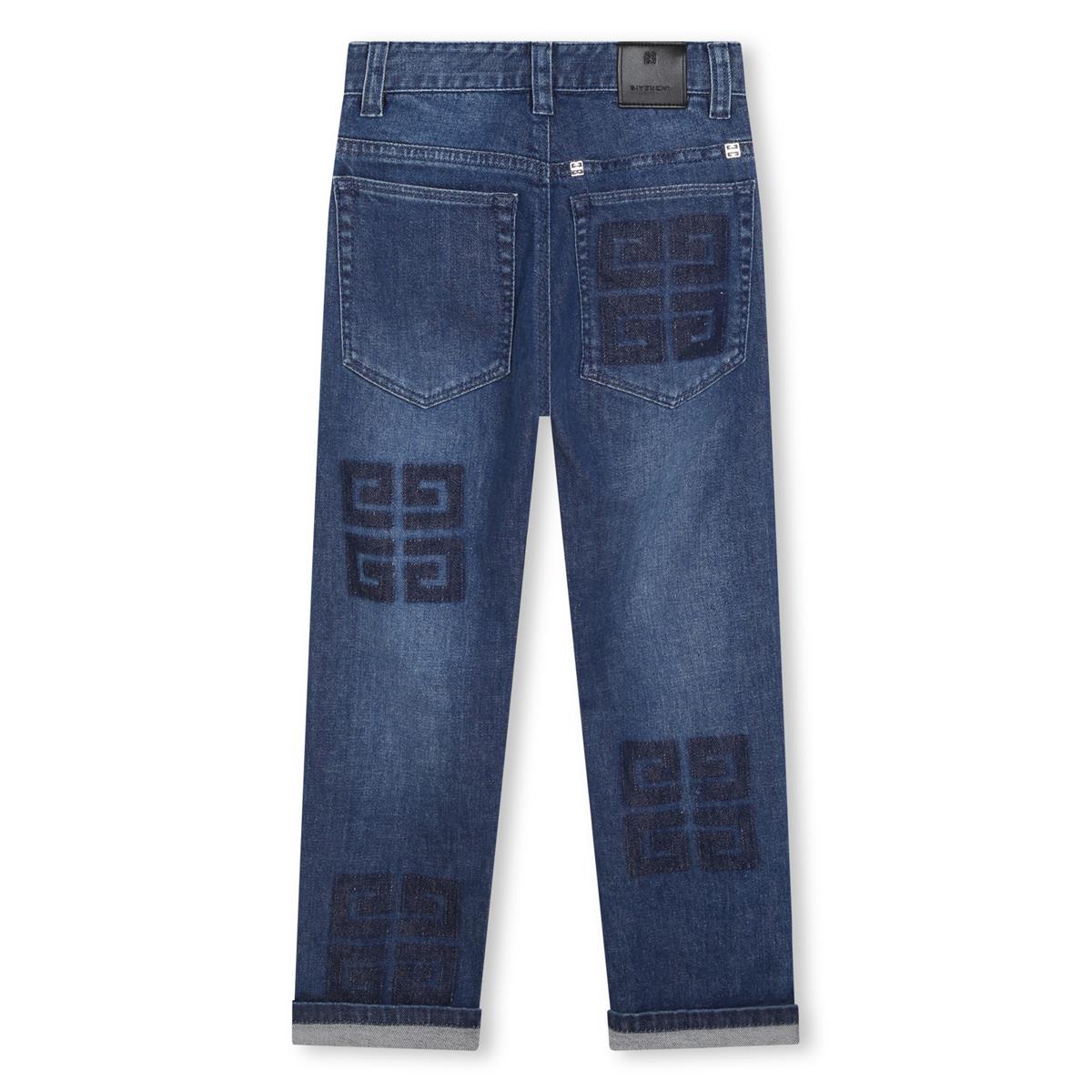 男童蓝色牛仔裤