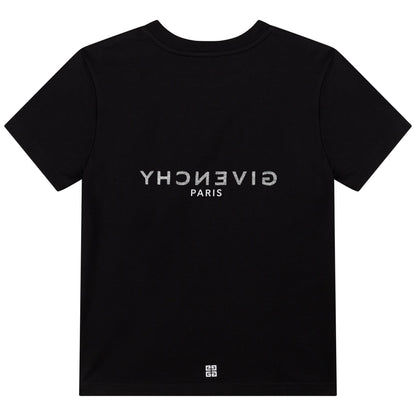 男童黑色Logo棉T恤