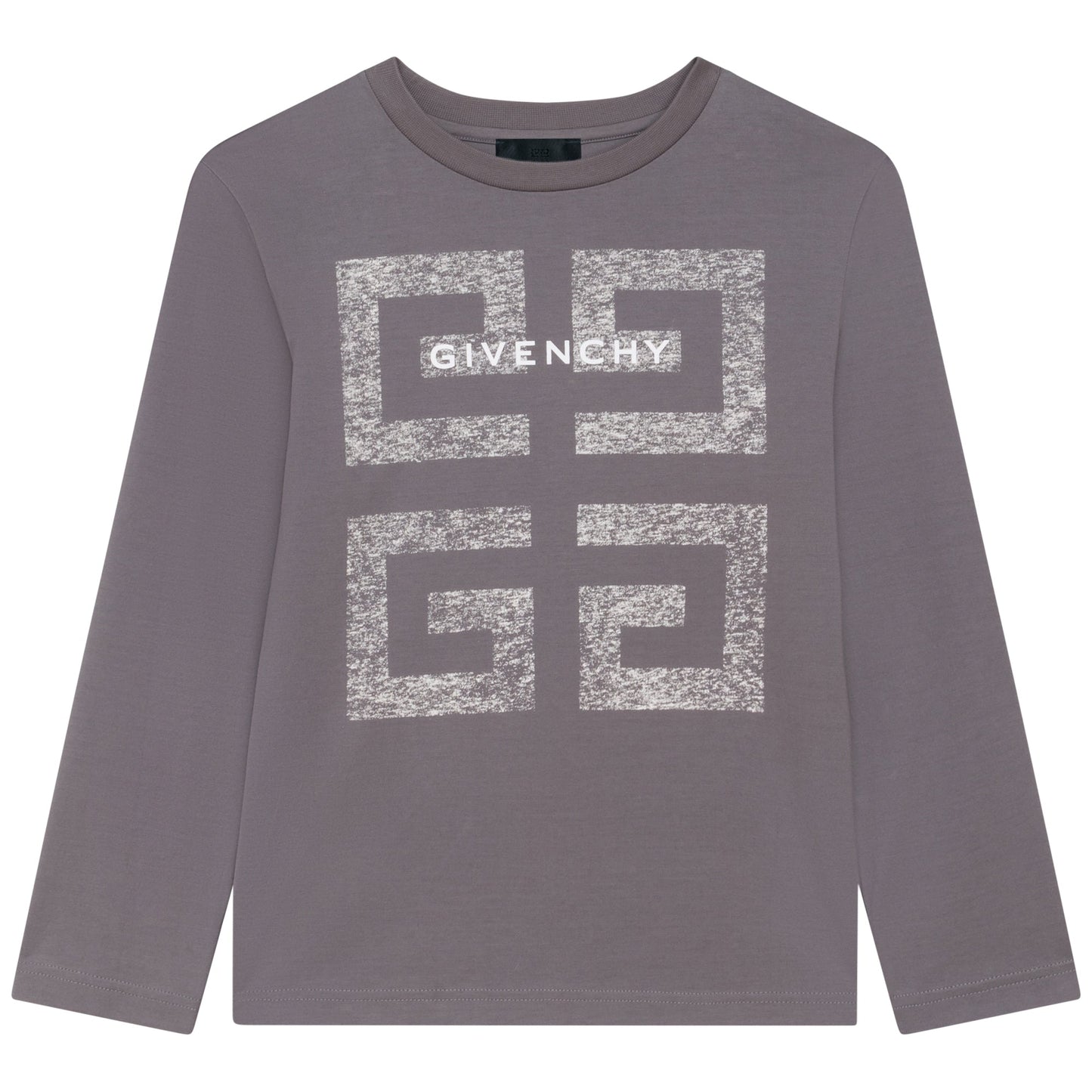 男童深灰色Logo棉T恤