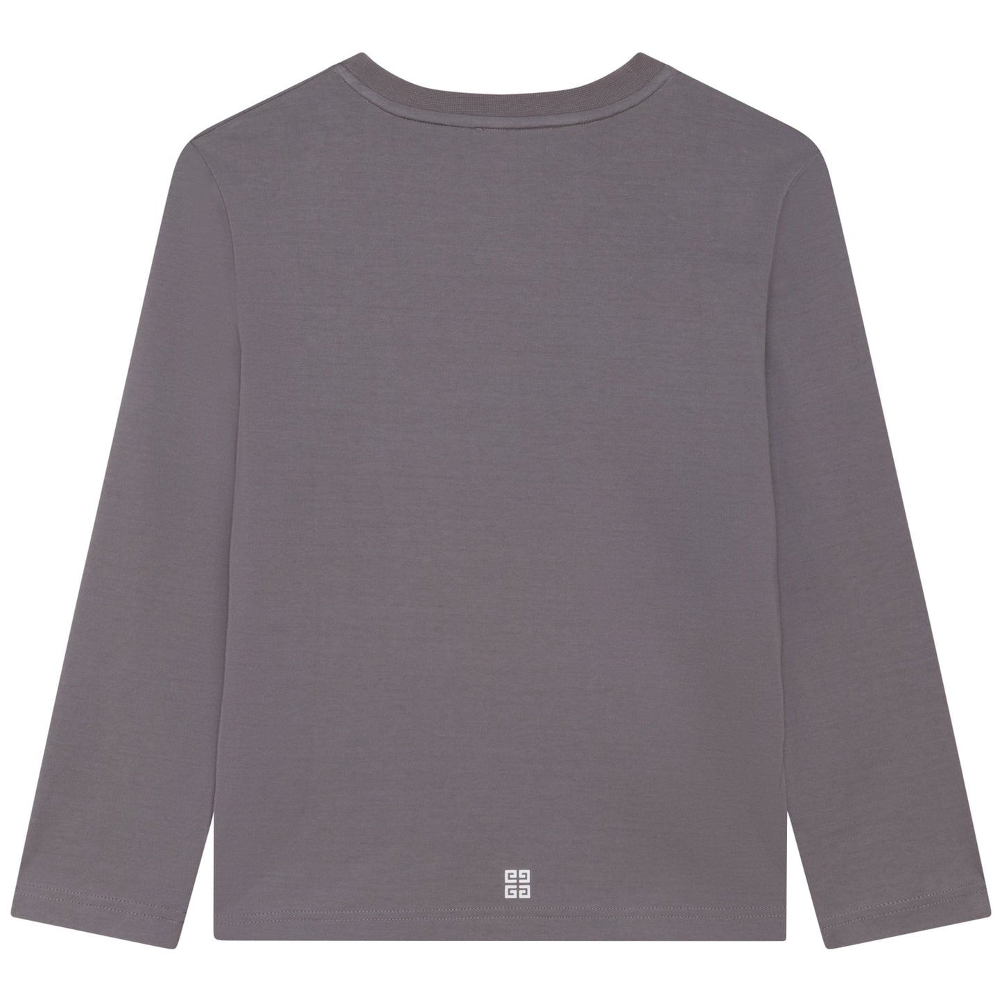 男童深灰色Logo棉T恤