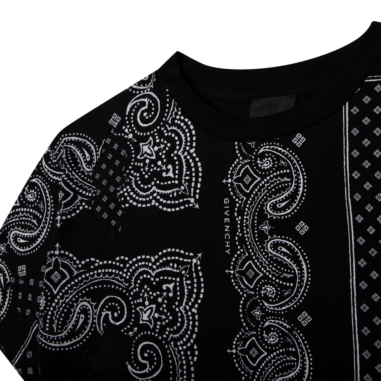 男童黑色印花棉T恤