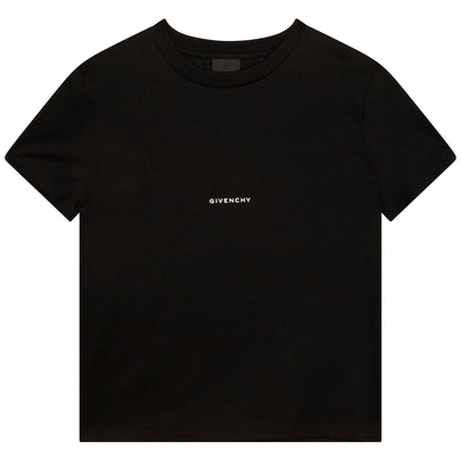 男童黑色Logo棉T恤