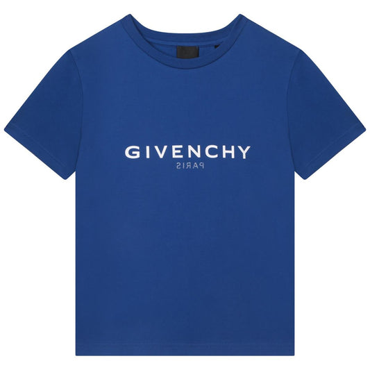 儿童蓝色Logo T恤