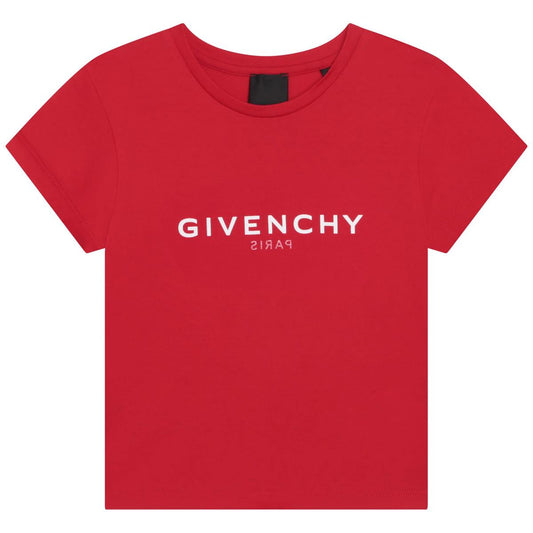 男童红色Logo棉T恤