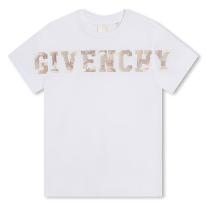 男童白色Logo T恤