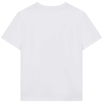 男童白色印花T恤