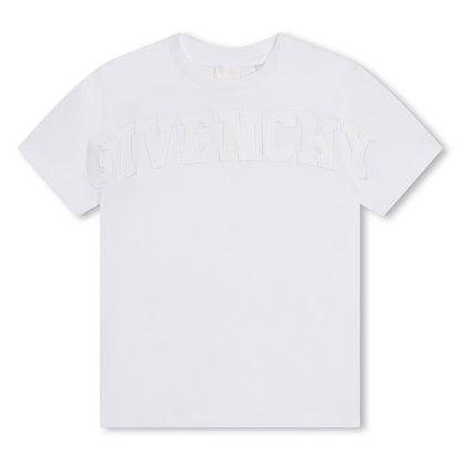 女童白色Logo T恤