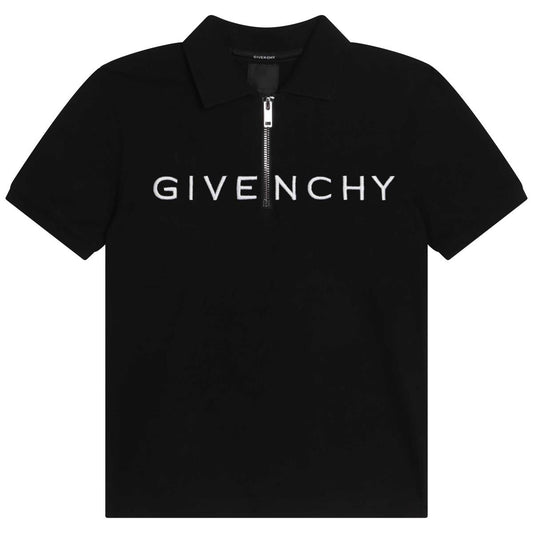 男童白色Logo Polo衫