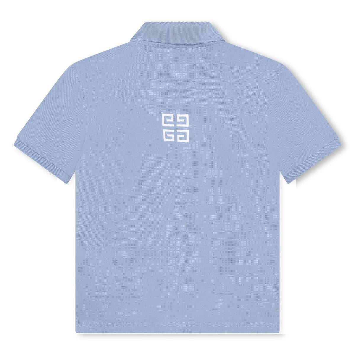 男童蓝色Logo Polo衫