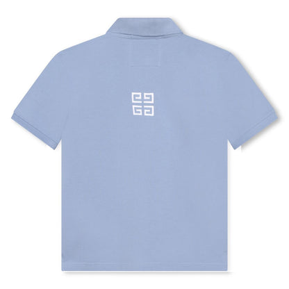 男童蓝色Logo Polo衫