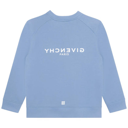 男童蓝色Logo卫衣