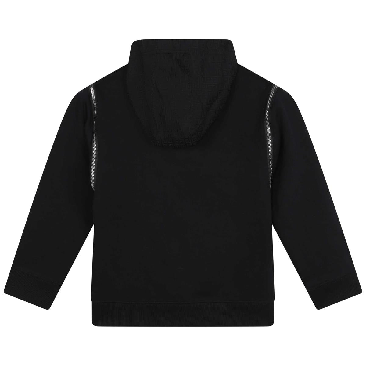 男童黑色连帽卫衣