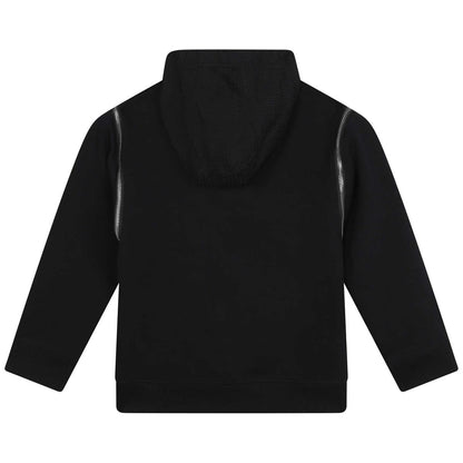 男童黑色连帽卫衣