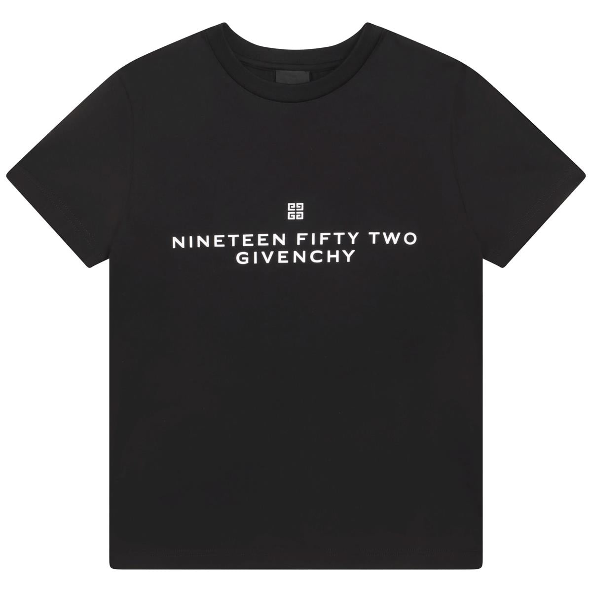 女童黑色Logo棉T恤