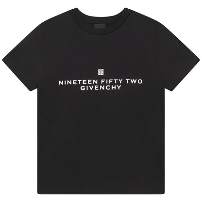 女童黑色Logo棉T恤