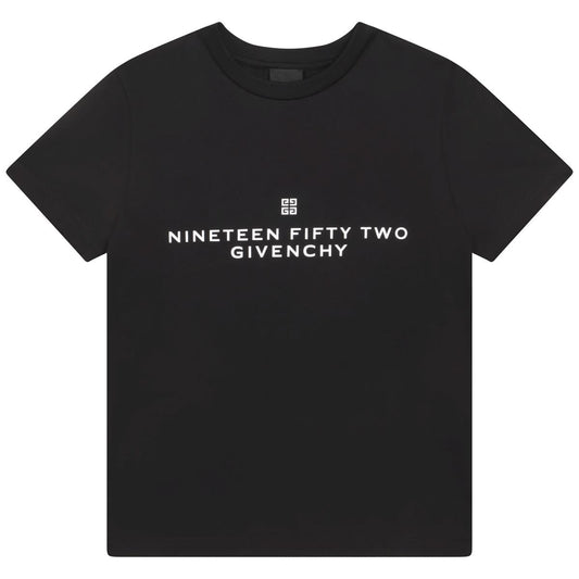 女童黑色Logo棉T恤