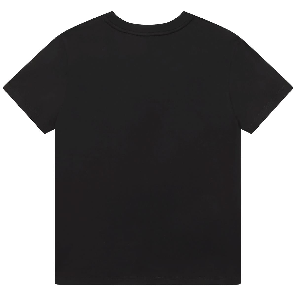 女童黑色Logo棉T恤