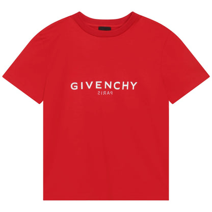 男童红色Logo棉T恤