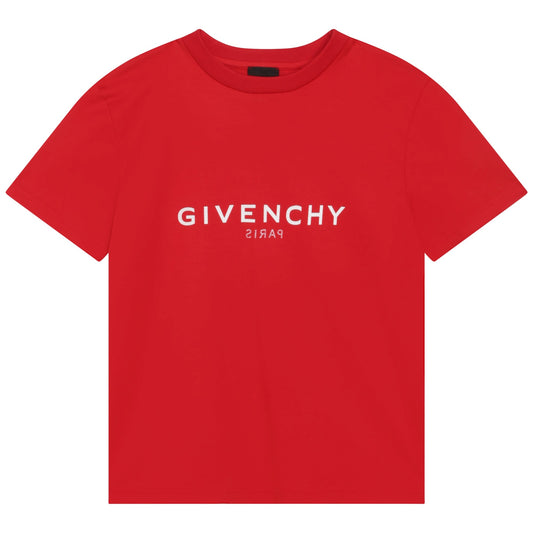 男童红色Logo棉T恤