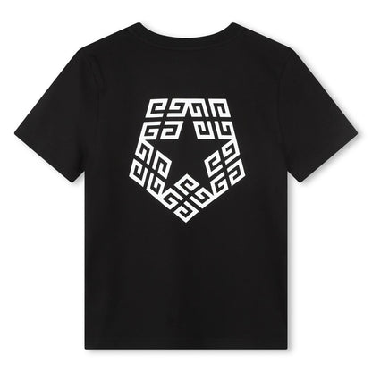 男童黑色Logo棉T恤